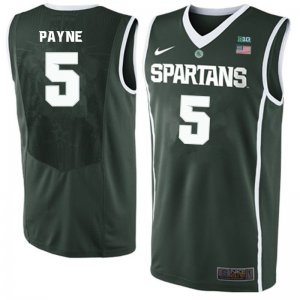 Men Adreian Payne Michigan State Spartans #5 Nike NCAA 2019-20 Green Authentic College Stitched Basketball Jersey UW50X61EF